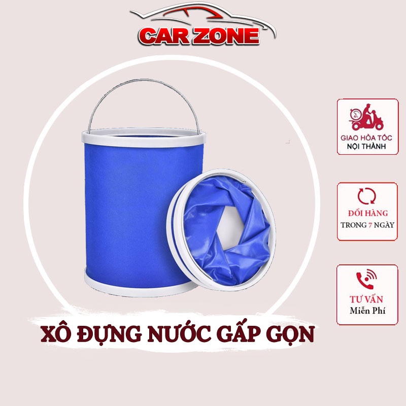 Xô Đựng Nước Gấp Gọn – Dùng Đựng Nước Rửa Xe Và Làm Xô Câu Cá Tiện Lợi