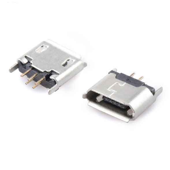 Cổng USB Micro-B 2.0 Đầu Cái 5 Chân Hàn Đứng PCB
