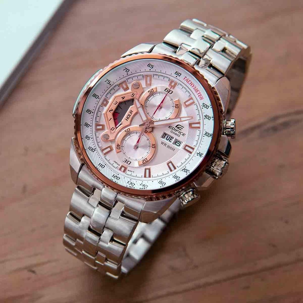 Đồng Hồ Nam Dây Thép Casio Edifice EF-558D-7AVUDF Chính Hãng - EF-558D-7A