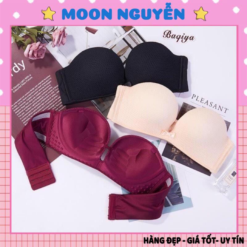 Áo lót nữ, áo ngực quây chống tụt không dây cao cấp nâng ngực mã K18 đệm bàn tay không gọng