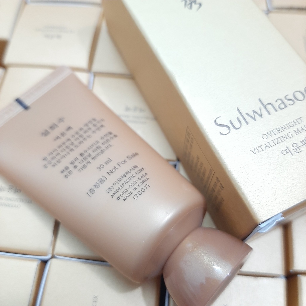 Mặt Nạ Ngủ Sulwhasoo Overnight Vitalizing Mask Dưỡng Ẩm Làm Trắng Da 35ml,  không hộp