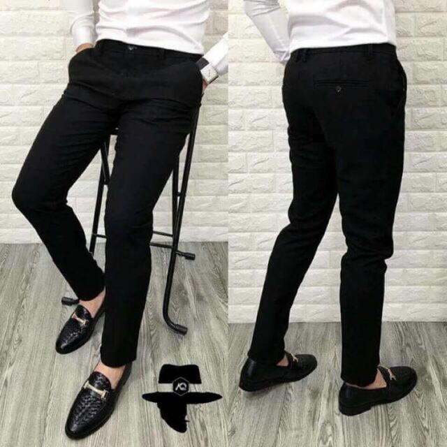 [ Chỉ 1 ngày] Quần Tây màu đen ống côn hàng xuất sịn | BigBuy360 - bigbuy360.vn