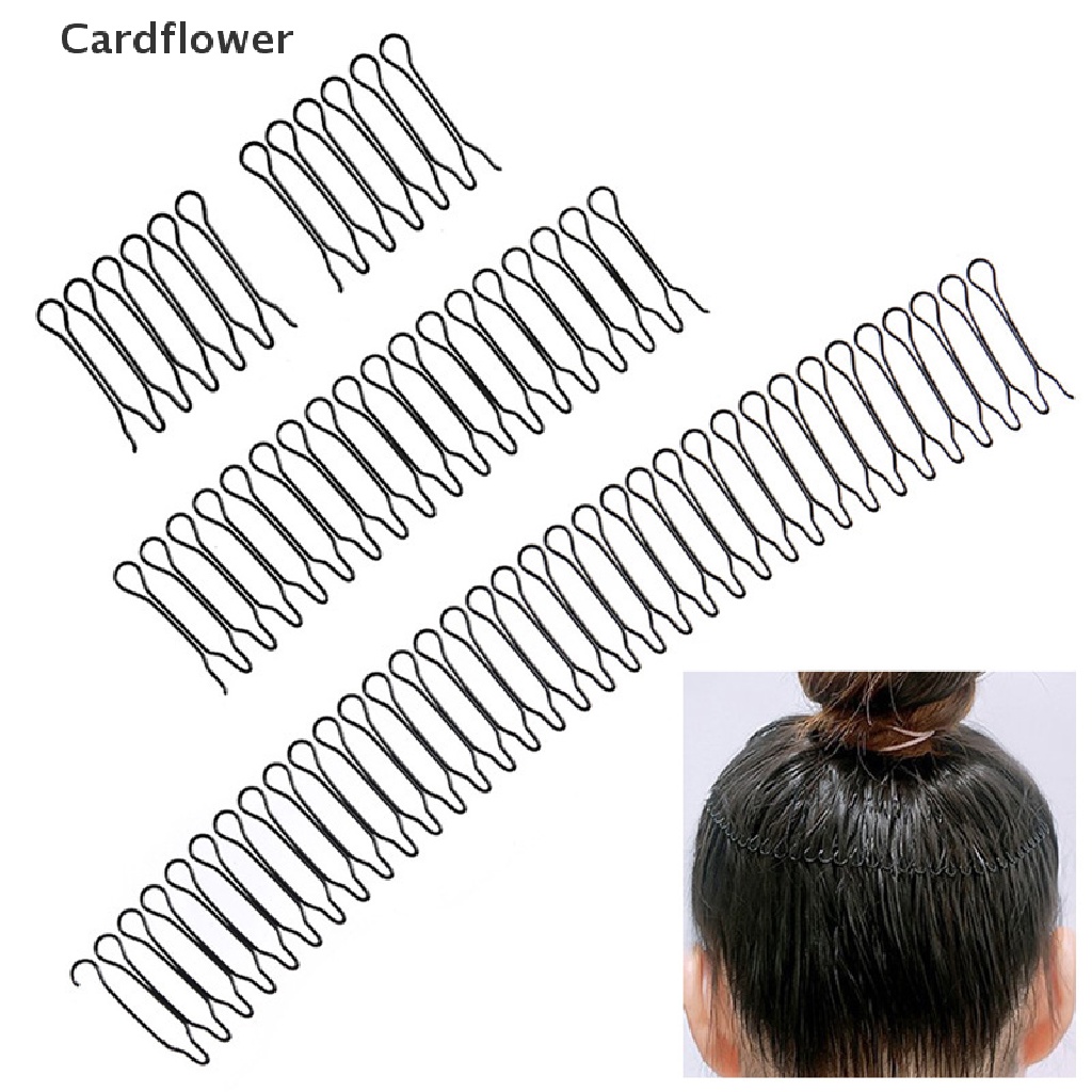 &lt; Cardflower &gt; Kẹp Tóc Vô Hình Có Răng Lược Kẹp Tóc