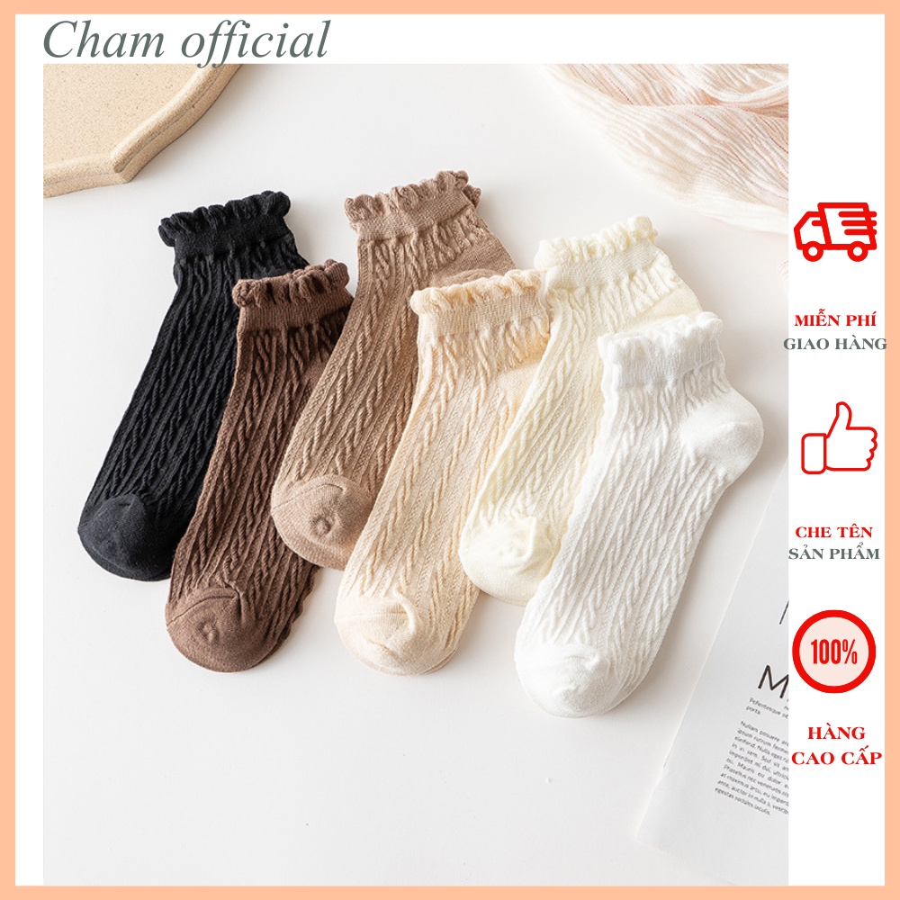 Tất nữ Hàn Quốc, tất cao cổ, vớ nữ len dệt kim đường xoắn chất dày dặn