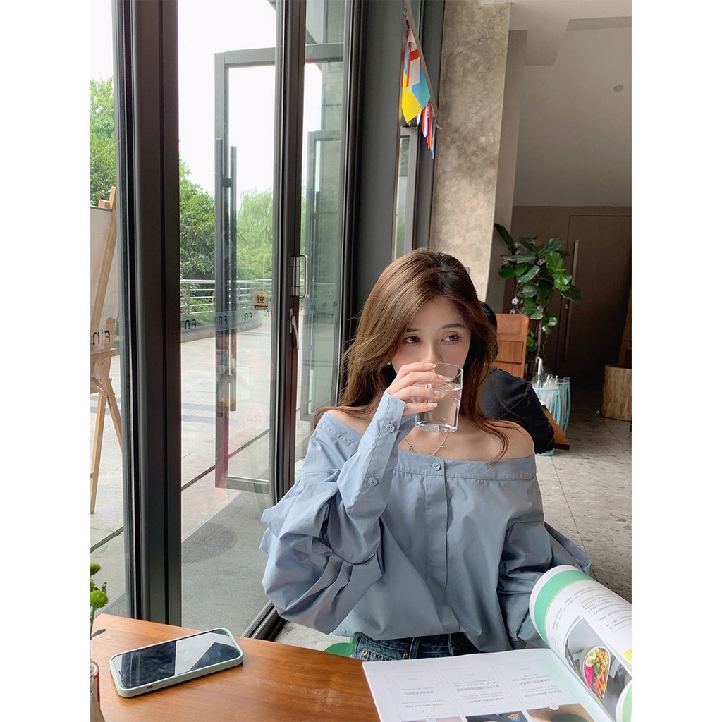 Bán Chạy!F &amp; X Áo Sơ Mi Thiết Kế Một Vai Mẫu Mới 2022 jill Big Sister Senior sis Sister Bud