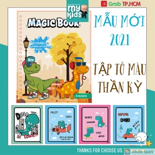 FLASHCARD MẪU MỚI 2021 Tô màu tự xoá ma thuật thần kỳ sử dụng được nhiều lần cho bé trai bé gái giúp phát triển kỹ năng