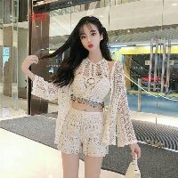 Áo khoác ren lưới đi biển