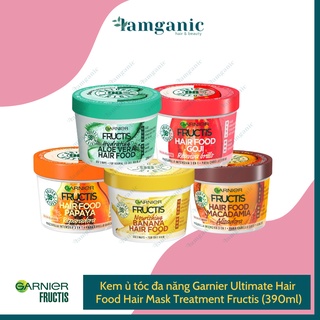 Kem ủ tóc siêu phục hồi Garnier Fructis Hair Food 390ml đa năng