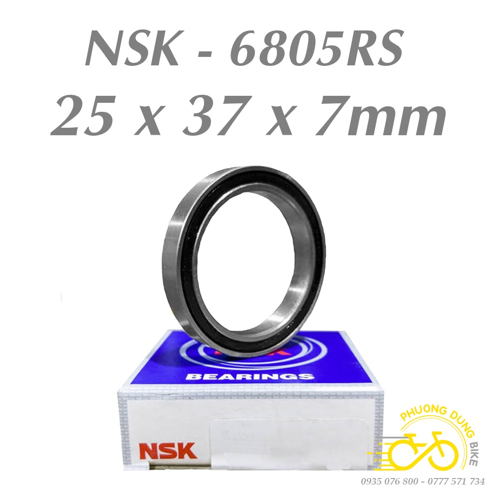 Vòng bi bạc đạn NSK JAPAN 6805 RS cho xe đạp - 1 Vòng