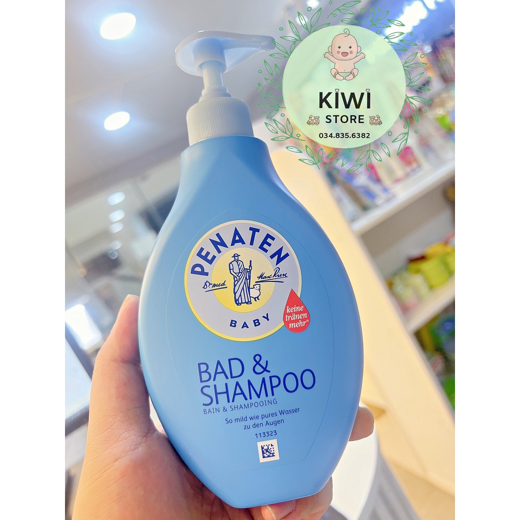 Sữa Tắm Gội PENATEN Chống Cảm Đức Mẫu Mới - Chai 400ml [Chuẩn Đức]