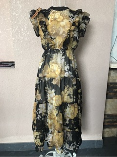 Đầm voan hoa