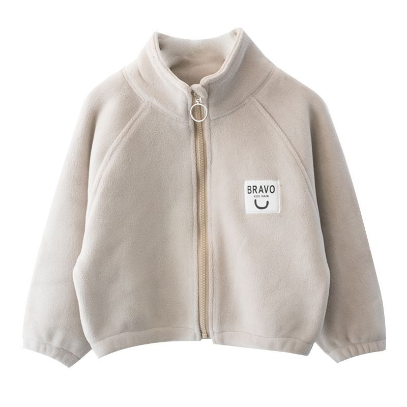 Áo Nỉ Lót Lông Cừu Dày Dặn Phong Cách Mới Thời Trang Mùa Xuân Cho Bé Trai