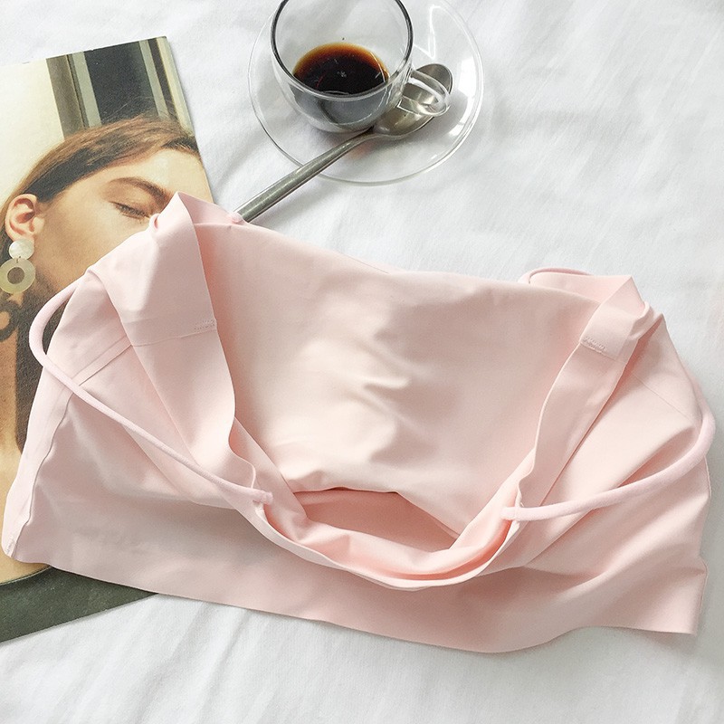 Bra su trơn 2 dây, bra đúc su 2 dây vải su mát mịn, bra đúc su trơn quây 2 dây MS805