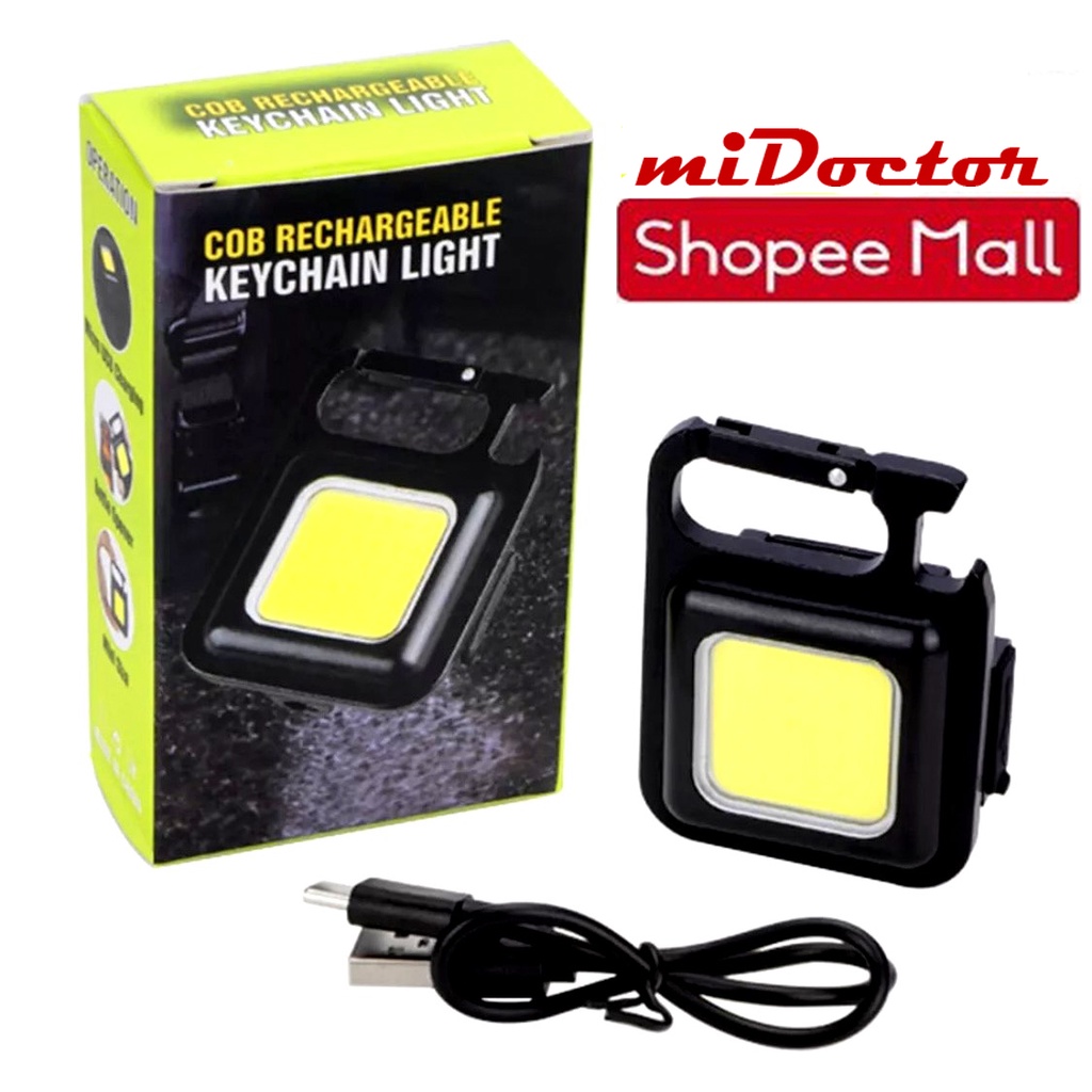 Đèn Pin Móc Khóa Siêu Sáng Chống Nước Mini miDoctor - Tích Hợp Nam Châm, Nẫy Mở Bia