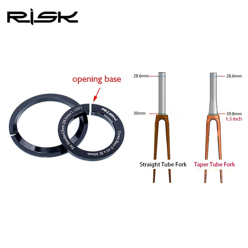 Vòng Chêm Xe Đạp Ngoài Cho Đầu Xe Đạp 41/41.8/44/49.7/50.6/55/56mm Với Ống Thẳng 28.6mm Hoặc 1.25-1.5