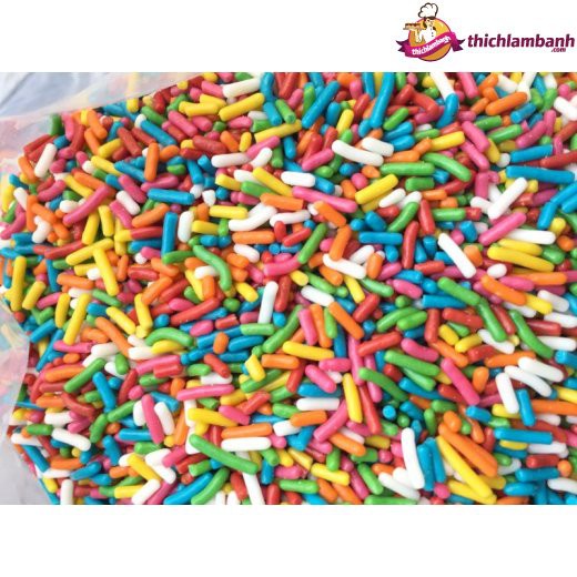 Cốm màu đủ loại gói 100g