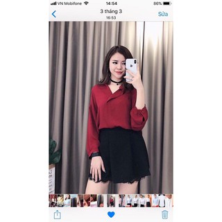 Sơ mi nữ chuẩn form Unisex