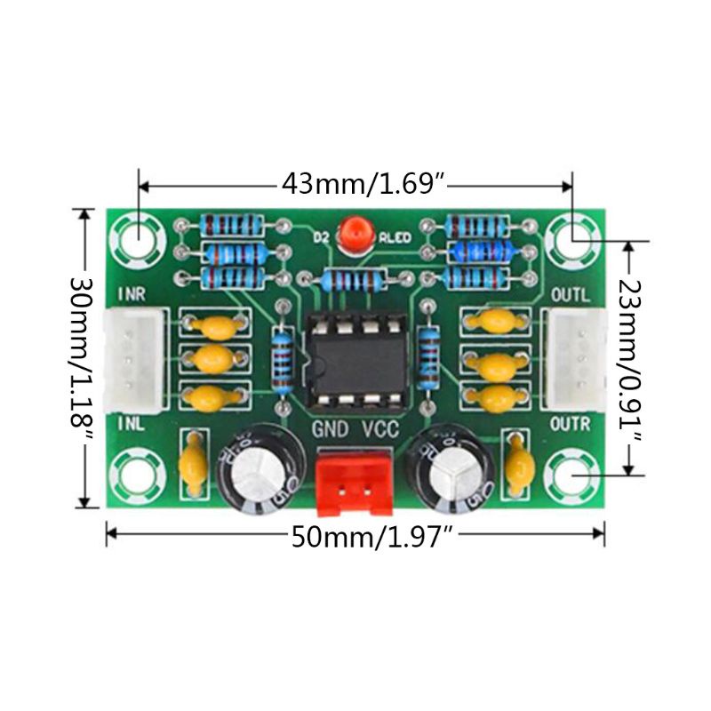 Mạch khuếch đại nâng tín hiệu âm thanh XH-A902 NE5532