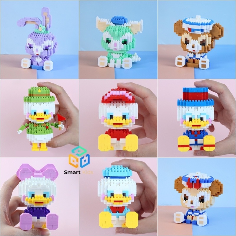 Bộ đồ chơi lắp ghép Lego SmartKids mô hình nhân vật hoạt hình Disney 3D thu nhỏ dễ thương vui nhộn SmartKids LG3D-01