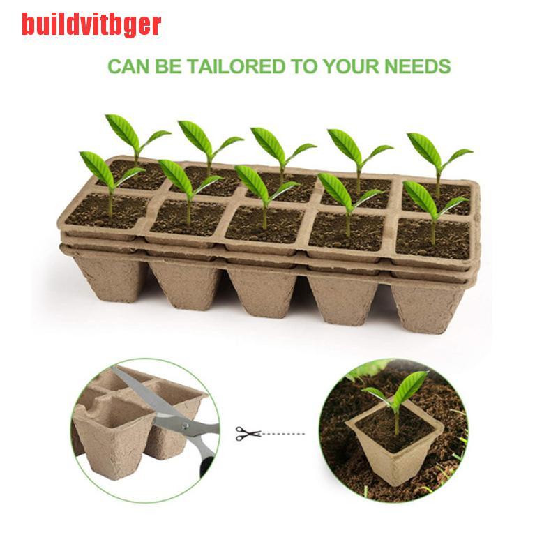 {buildvitbger}10PCS Paper Pots Plant Starters Seedling Herb Seedling Cup Kit Eco-Friendly Home HGA