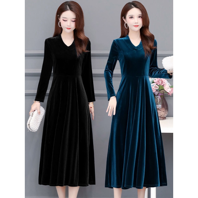 Váy Nhung Đỏ Nữ Dài Che Bụng Phong Cách Phương Tây Cao Cấp Sang Trọng Cho Mẹ Và Bé