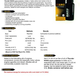 Nano nhớt xe máy #thunder bảo vệ động cơ