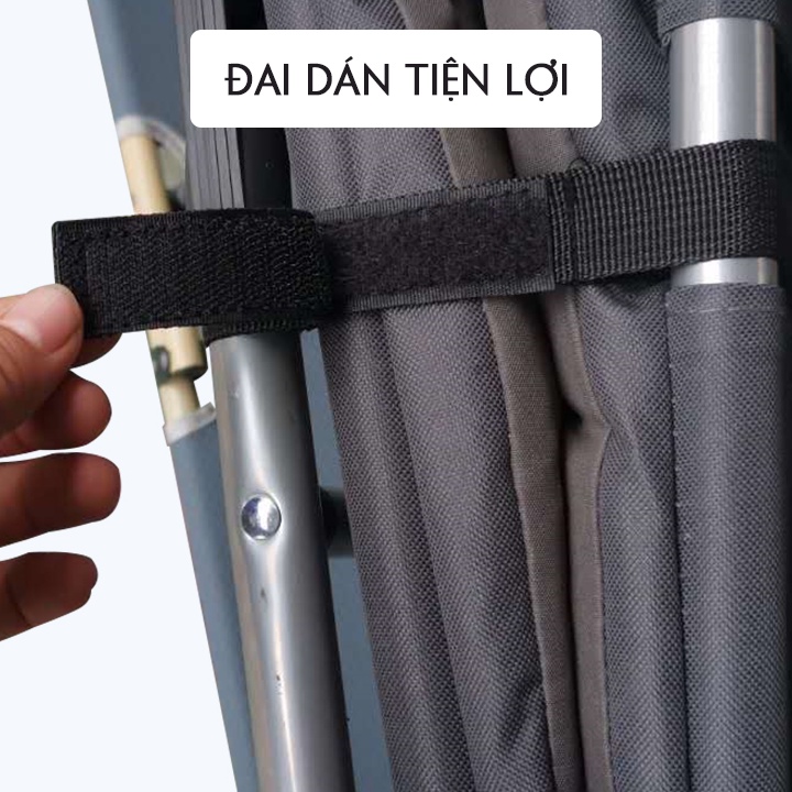 Giường Gấp Siêu Bền Dùng Trong Văn Phòng, Giường Xếp Gấp Gọn Đi Cắm Trại - Khung Hợp Kim Giường Xếp Cá Nhân Đa Năng