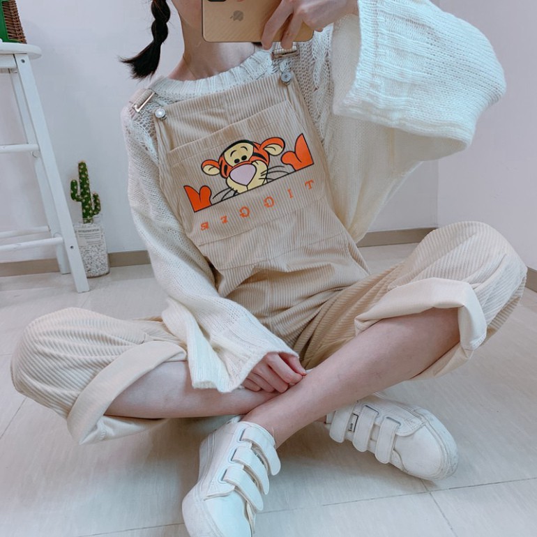 [ORDER TMALL 146 ] Quần Yếm TIGER Nhung Gân Tăm 2 Màu Siêu Xịn | BigBuy360 - bigbuy360.vn