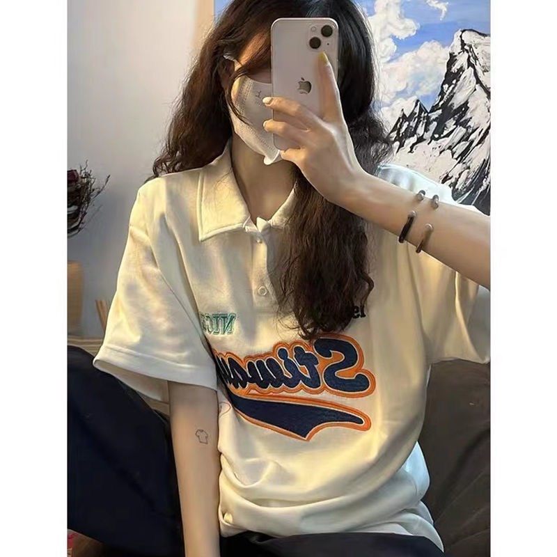 Áo POLO Cổ Bẻ Phong Cách UNISEX Nam Nữ STI 1968, Cotton Hàn Quốc Siêu Mịn Tự Do Hoạt Động Mã GAREM