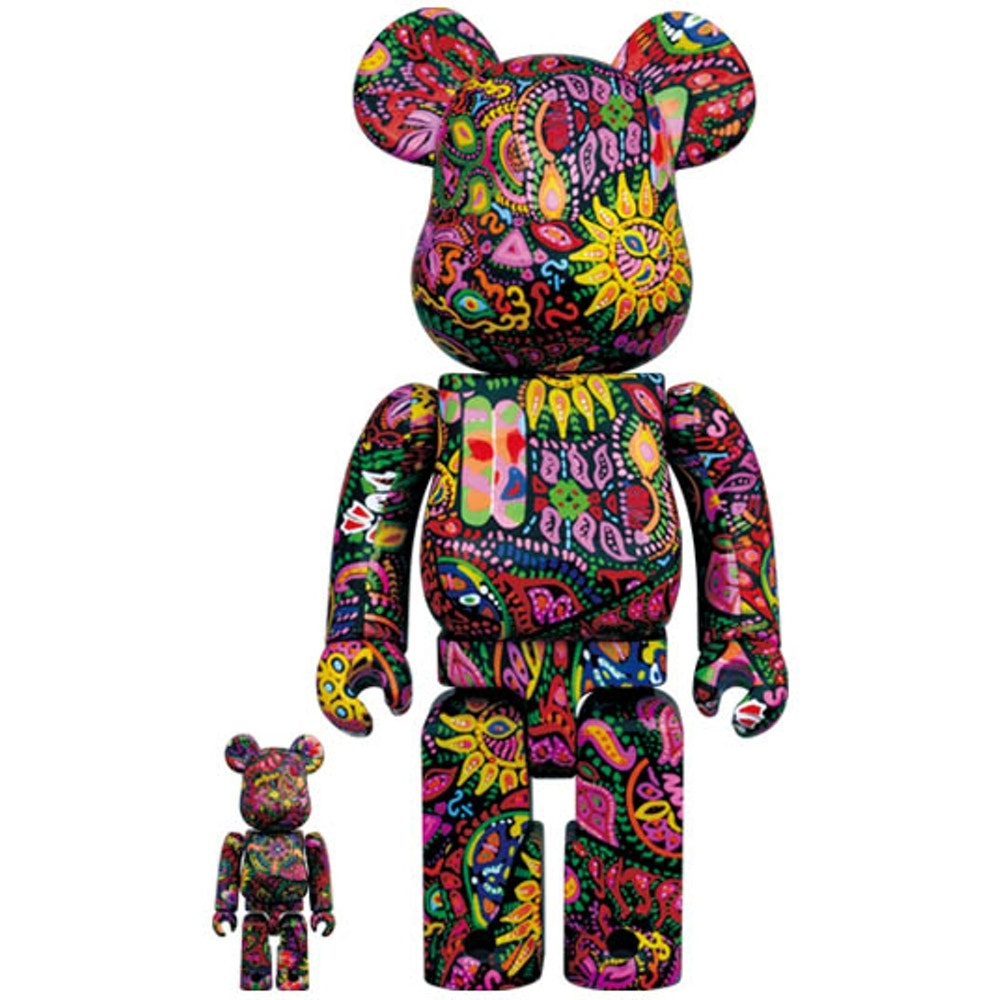 Mô Hình trưng bày decor Bearbrick Psychedelic Paisley