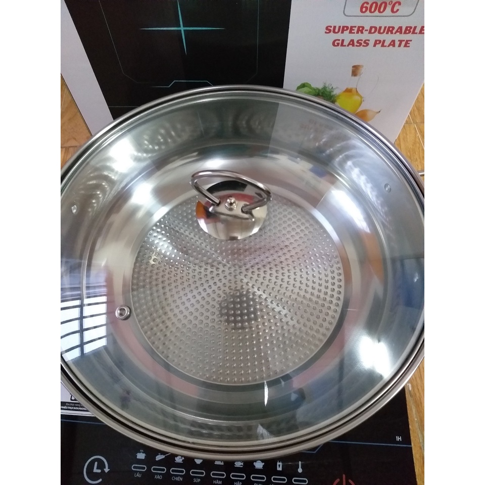 Bếp từ đơn Sunhouse SHD6873, Siêu cao cấp nhất thị trường Việt Nam hiện nay, với 07 chế độ nấu, tặng kèm nồi lẩu D30 cm