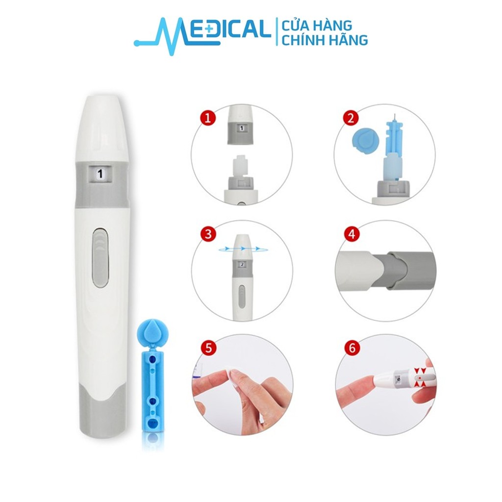 Bút lấy máu máy đo đường huyết MICROLIFE dùng cho kim tròn - MEDICAL