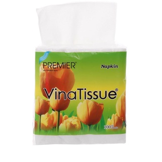 Khăn ăn giấy ăn PREMIER VinaTissue 1 lớp 100 tờ