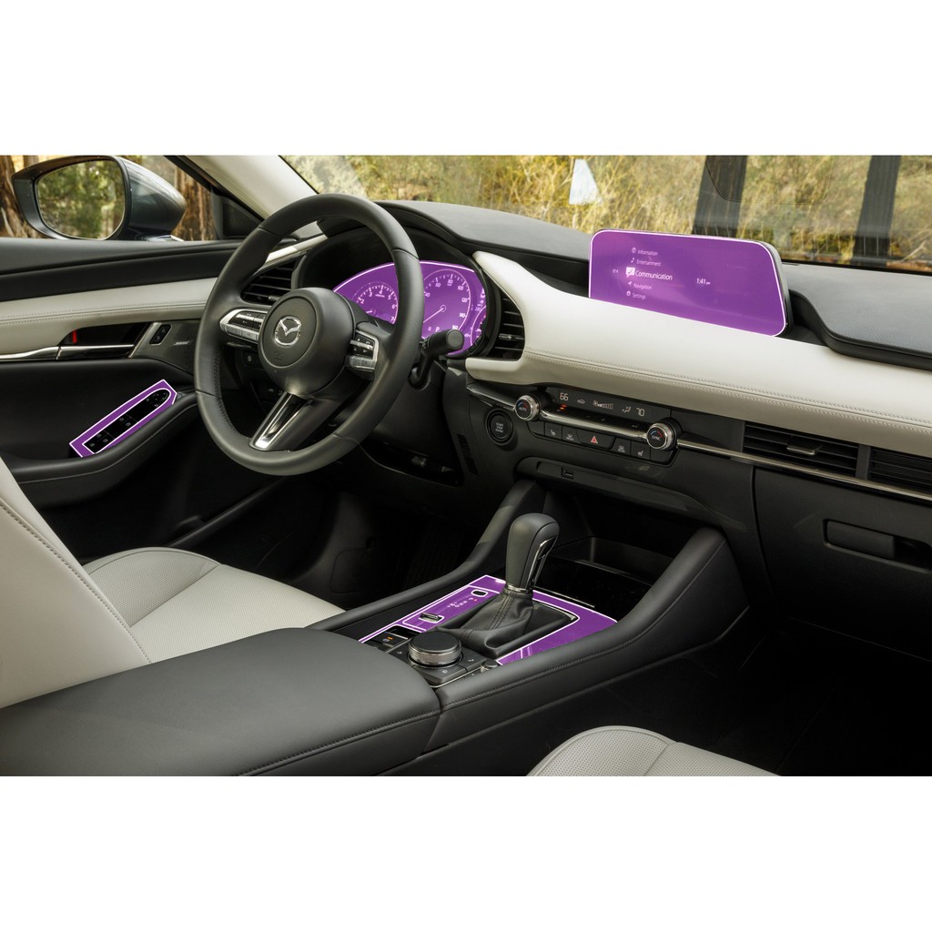 Mazda 3 2020-22: Full bộ dán PPF màn hình và mặt bóng nội thất AUTO6: chống xước, làm ẩn vết xước cũ