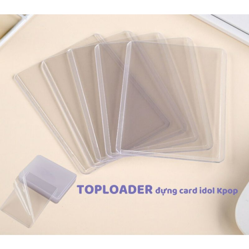 Toploader A7 có seal kích thước chuẩn 7.6x10.1cm đựng card Anime Kpop