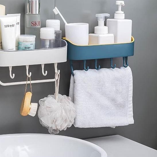 Kệ Đựng Đồ Dùng Gắn Tường Hình Vuông Đa Năng Tiện Dụng Cho Nhà Bếp / Nhà Tắm | BigBuy360 - bigbuy360.vn
