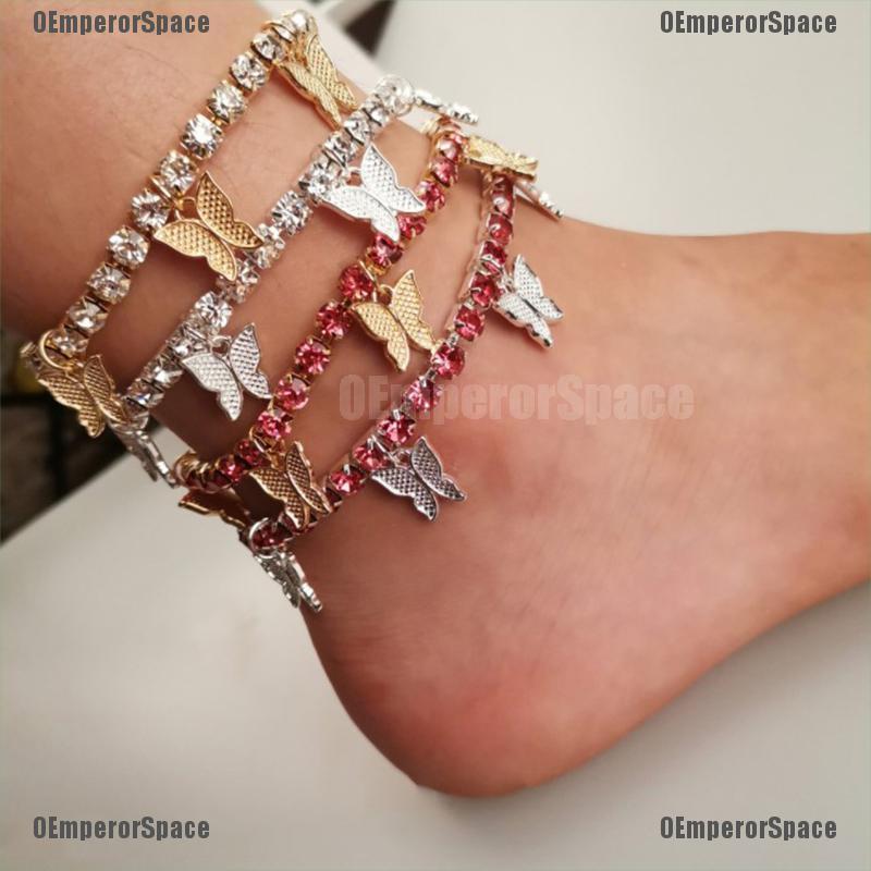 1 Lắc Chân Hình Bướm Đính Đá Thời Trang