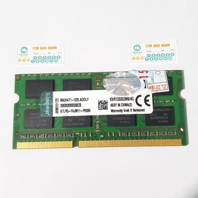 Ram laptop 2gb 4gb 8gb DDR3 Bus 1600 MHz