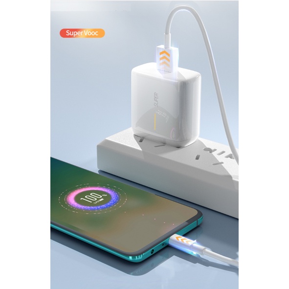 Dây cáp sạc oppo SuperVOOC 65W 10V-6.5A dành cho realme x7 pro V5 Oppo reno4 Realme narzo 20pro Oppo Realme C12