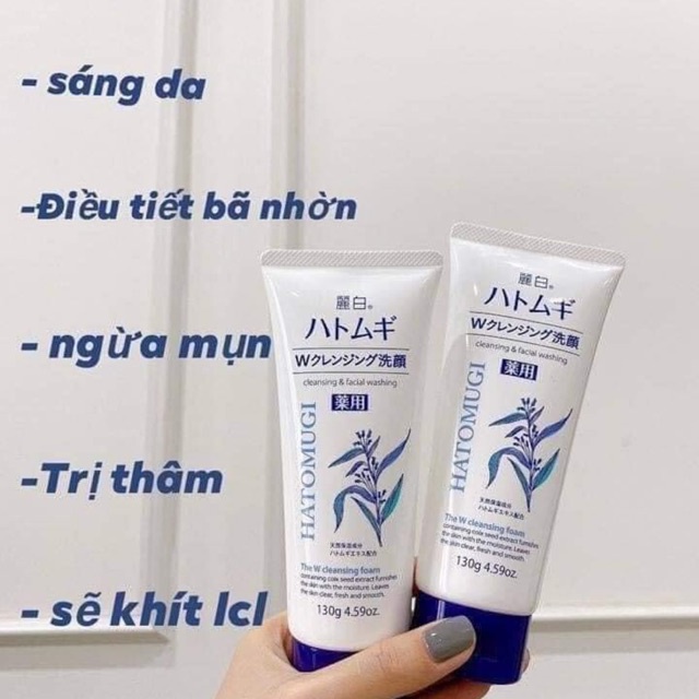 Sữa Rửa Mặt Hatomugi Naturie Hạt Ý Dĩ Nhật Bản 130g | BigBuy360 - bigbuy360.vn