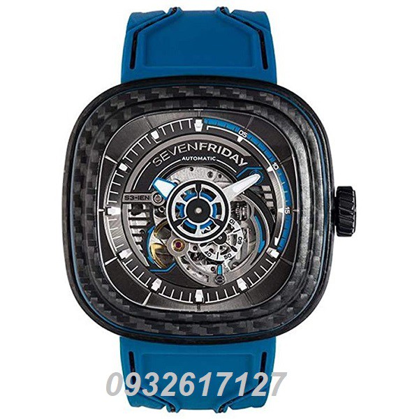 Đồng Hồ Nam SevenFriday SF - S3/02 - Automatic - Dây Cao Su - Fullbox + Tặng Dây Cao Su
