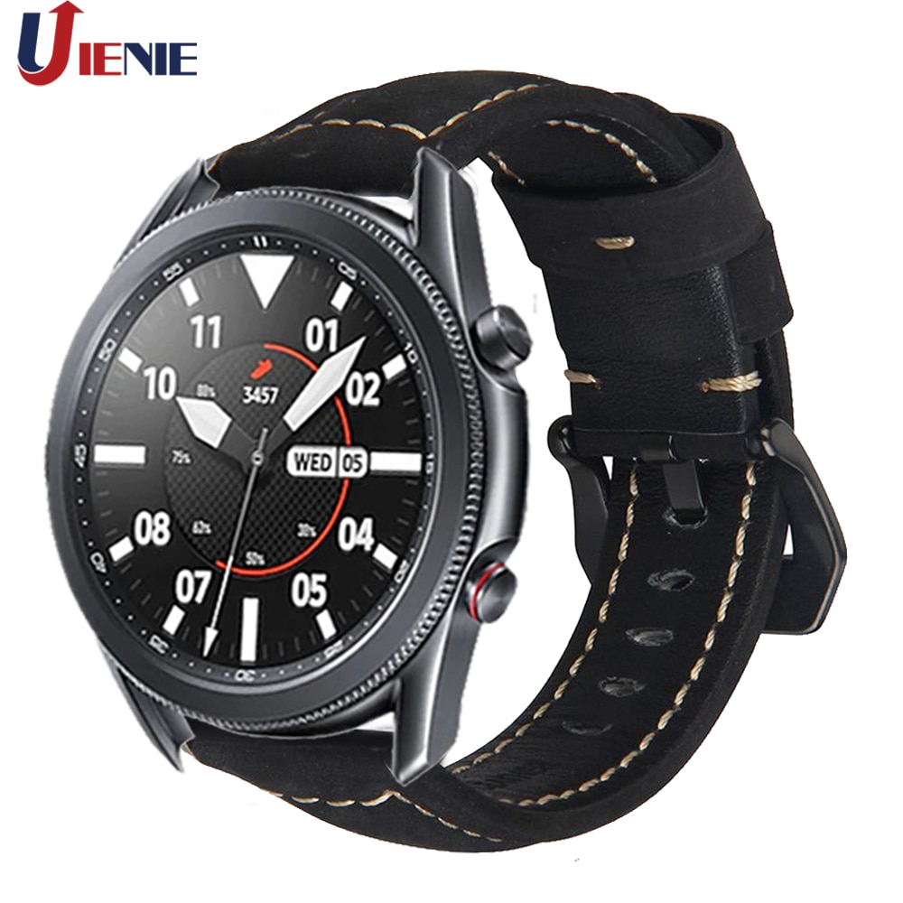 Dây da đeo đồng hồ dành cho Samsung Galaxy Watch 3 41mm 45mm