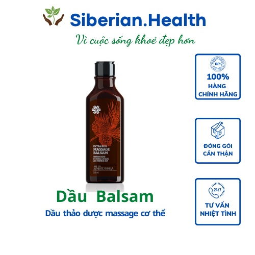 Dầu massage Balsam - Dầu thơm Siberian Pure Herbs Collection Extra Rich Massage Balsam - Siberian Wellness - 250ml