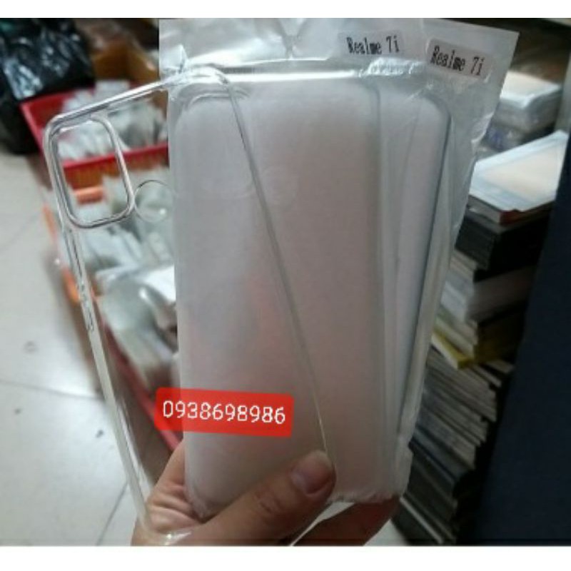 oppo realme 7i _ ốp lưng silicon dẻo trong suốt