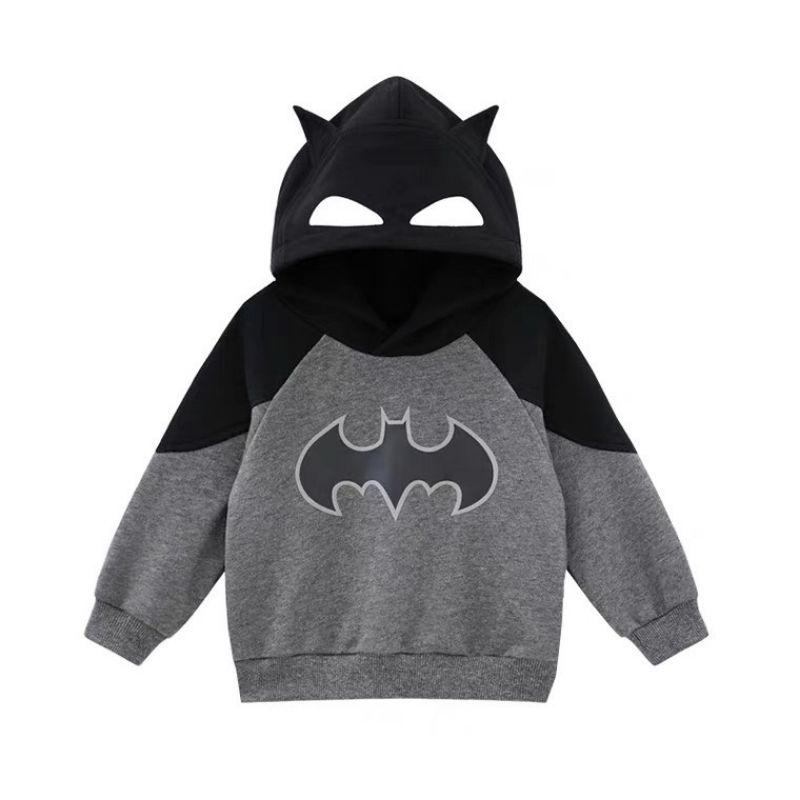 Áo nỉ batman có mũ cho bé