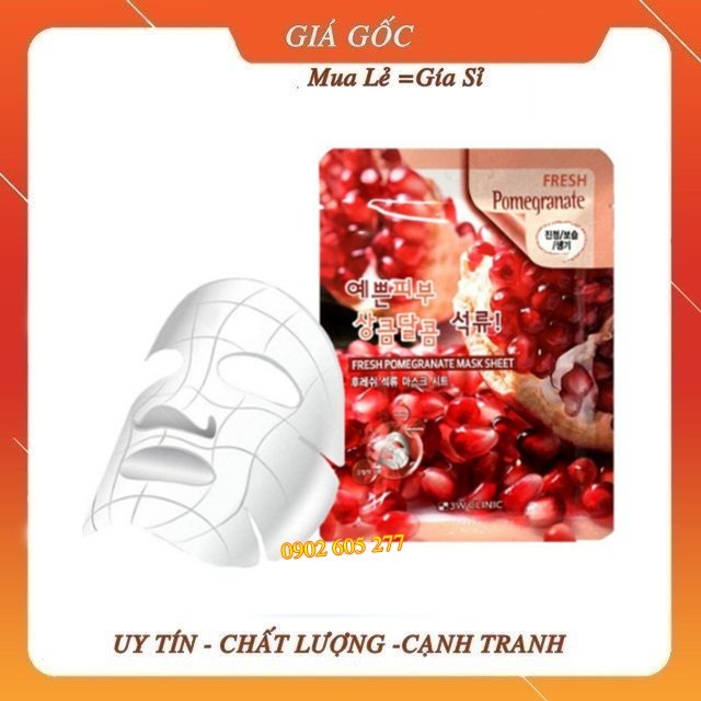 [Hàng chính hãng] Mặt Nạ Dưỡng Da 3W Clinic Quả Lựu Hàn Quốc
