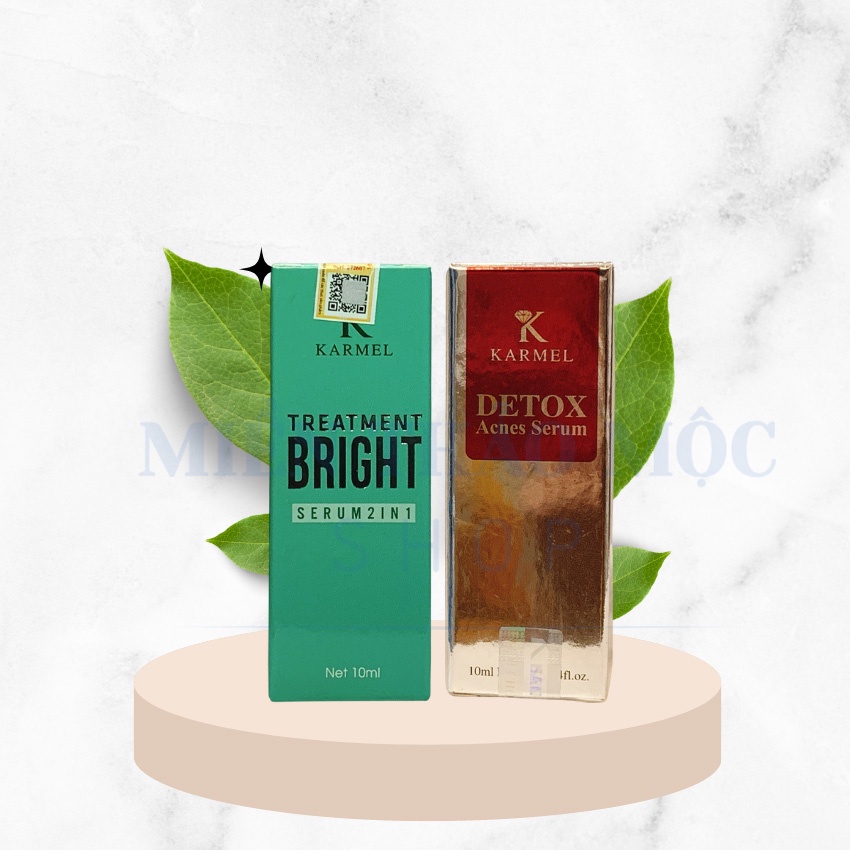 Bộ đôi Serum Detox Karmel & Serum Treatment Bright Kamel - Mờ Thâm Nám, Mụn, Sáng Da Karmel