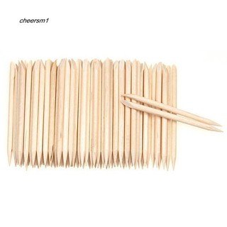 Set 100 que gỗ đẩy da làm móng nghệ thuật