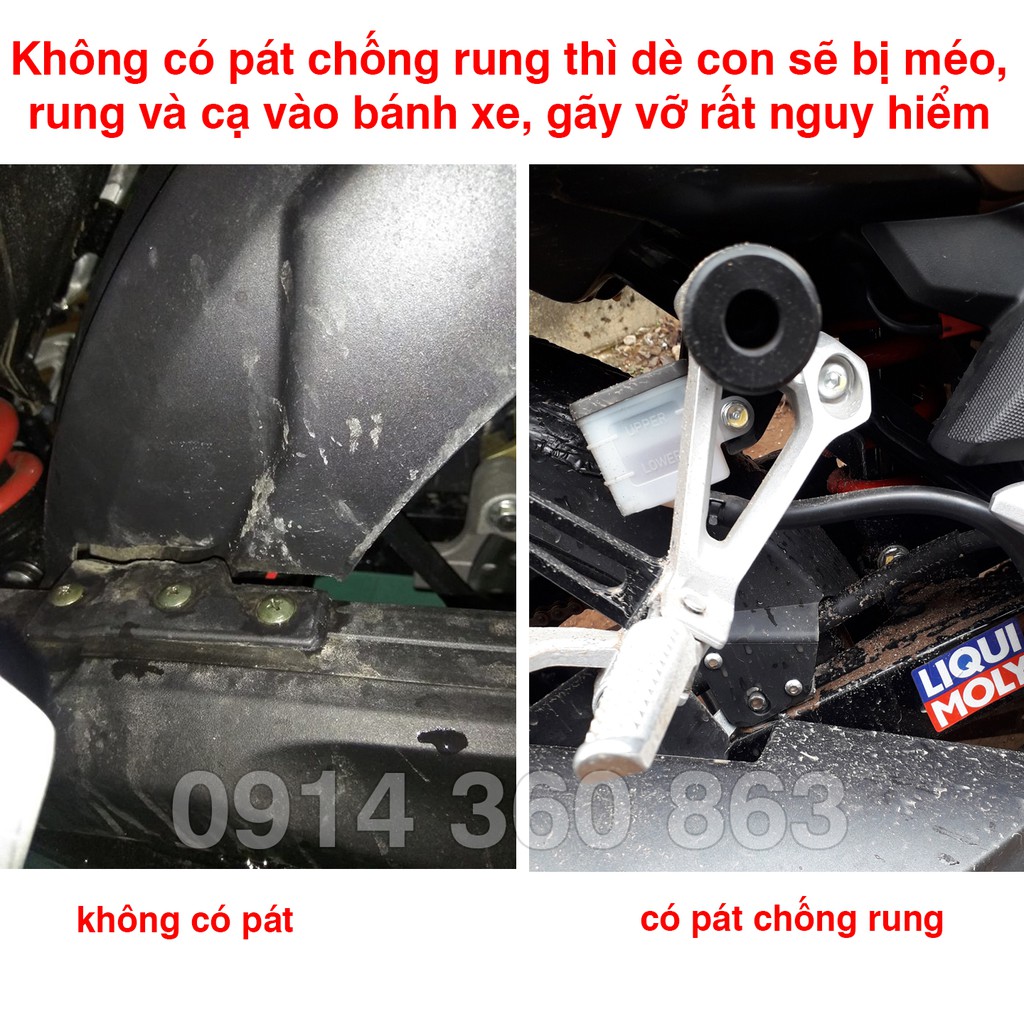 Dè con chắn bùn sau Winner X, Winner 150 kèm carte chê sên (Có pát chống rung)