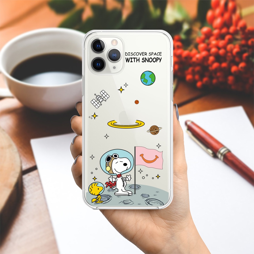 Ốp lưng Vina Case Vsmart Joy 3/Joy 4/Bee 3/Star 3/Aris/....dẻo �trong in hình Snoopy
